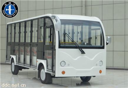  定制鸿畅达23座封闭电动观光车